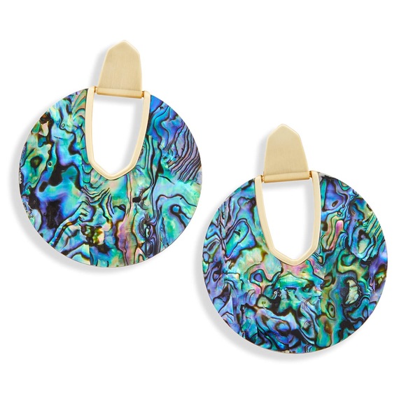 Kendra Scott ‘Diane’ Earrings in Abalone Shell - Picture 3 of 5